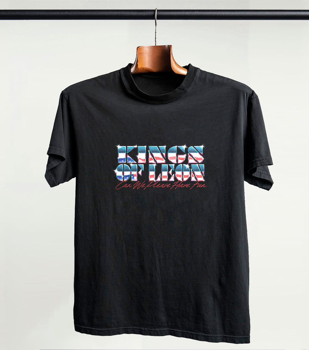 Kings Chrome Tee (Black) – Kings of Leon