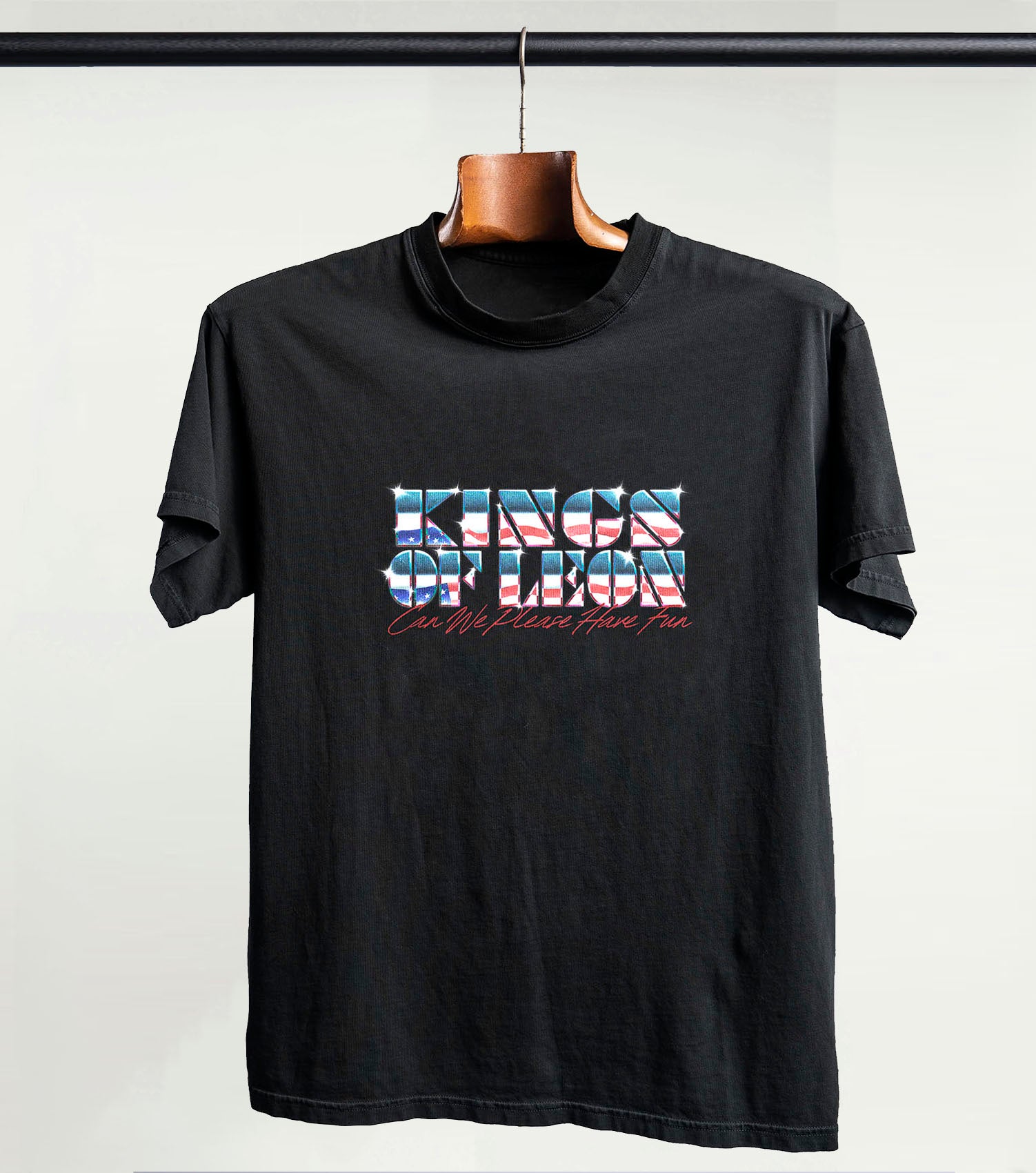 Kings Chrome Tee (Black) – Kings of Leon