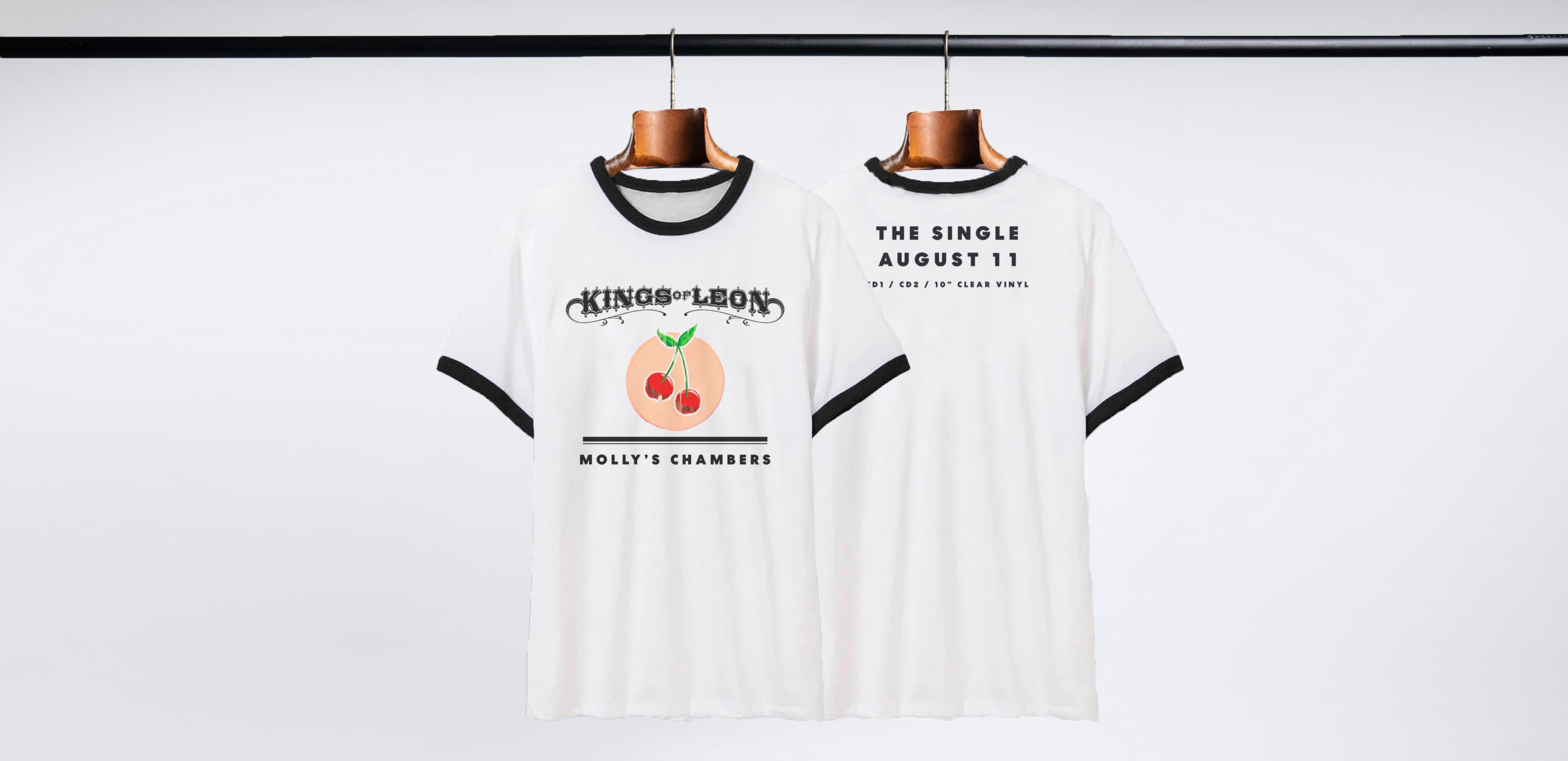 Molly's Chambers 20th Ringer Tee (White/Black)